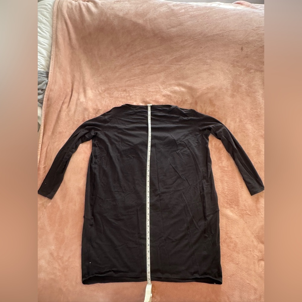 lululemon athletica Black Long-Sleeve Midi Dress